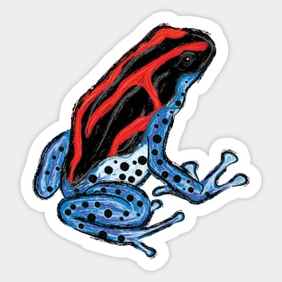 Artwork of a Poison Dart Frog V Sticker